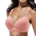 thumbnail image 1 of Dsscvnef Soutiens-Gorge pour Femmes Confortable Grande Respirant Sans Armature Jacquard Col Rassemblé Enveloppé Affaissé et Ajustable Soutiens-Gorge Confort pour Femmes Soutien-Gorge Sans Bretelles, 1 of 4