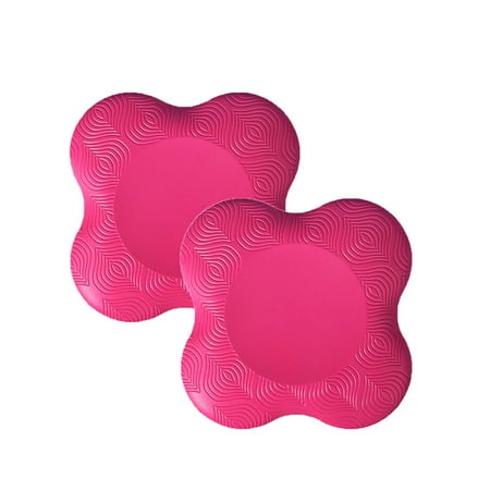 

Aktudy Yoga Knee Pad Elbows Hands Wrist Cushion for Plank Fitness (Rose Red 2pcs)