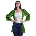 thumbnail image 1 of Moomaya Viscose Georgette Printed Short Shrug Long Sleeves Cardigans For Women, 1 of 5