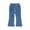 Blue, variant on MKOSPLRT 4-10 Years Wide Leg Jeans for Girl Toddler Baggy Wide Leg Jeans Casual Straight Leg Jeans Solid Color Lounge Denim Pants with Pocket
