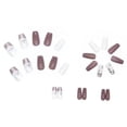 thumbnail image 5 of Uñas postizas para mujeres y niñas, cubierta completa, reutilizables, uñas postizas brillantes y elegantes, 5 of 5