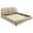 Brown, variant on Mokena 46-inch Upholstered Queen Platform Bed Taupe