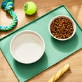 thumbnail image 2 of Vibrant Life Small Silicone Pet Feeding Mat, Sage Green, 13" x 8", 2 of 5