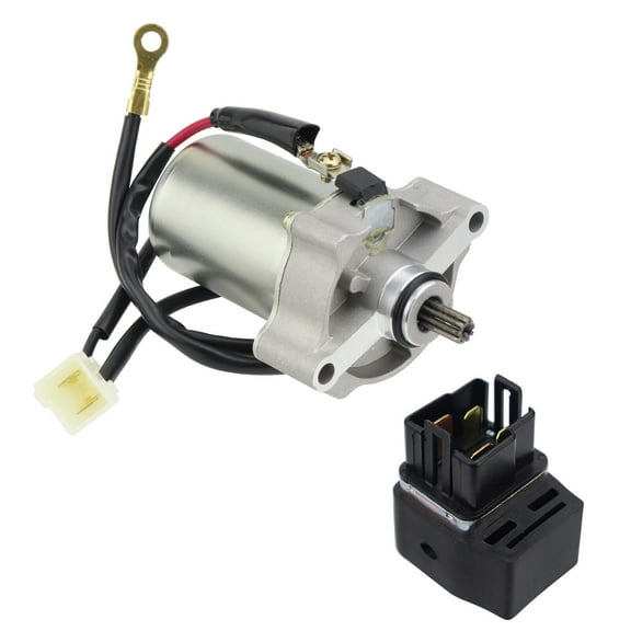 110cc ATV Starter Motor with Relay - Compatible with Select Youth ATV Models 2016-2022
