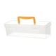 thumbnail image 5 of Caja de herramientas transparente, contenedor portátil de mano, organizador de almacenamiento para exteriores para Amarillo 30x93x93cm, 5 of 9