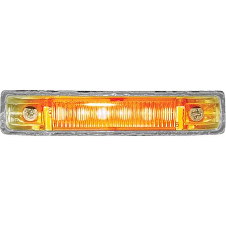 SeaSense 4  Multi-Purpose 6 LED Utility Strip Light  Chrome Bezel  Amber