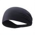 thumbnail image 1 of Diadema elástica para hombres y mujeres, tocado transpirable con absorción de sudor (negro), 1 of 5