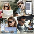 thumbnail image 3 of AI Smart Glasses, HD Camera Glasses, Built-in AI Voice Assistant, Real-time Translation, Outdoor Photography, Open Audio, Transparent Style | Unisex Smart AI Glasses with Photography,, 3 of 9