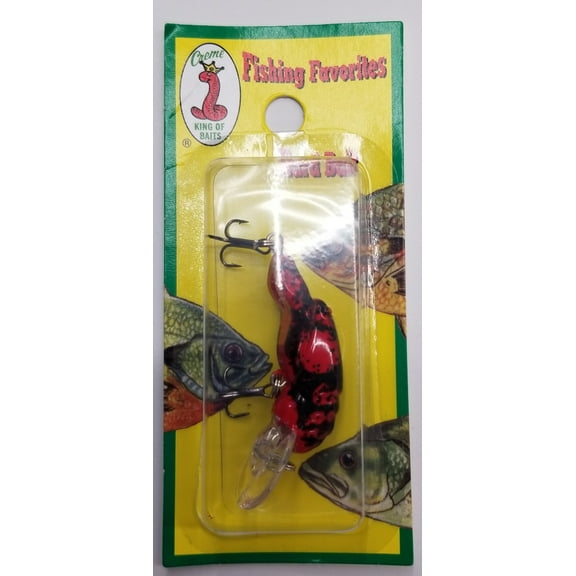 Creme 1.5" Fishing Favorites Crankbait, Red Craw