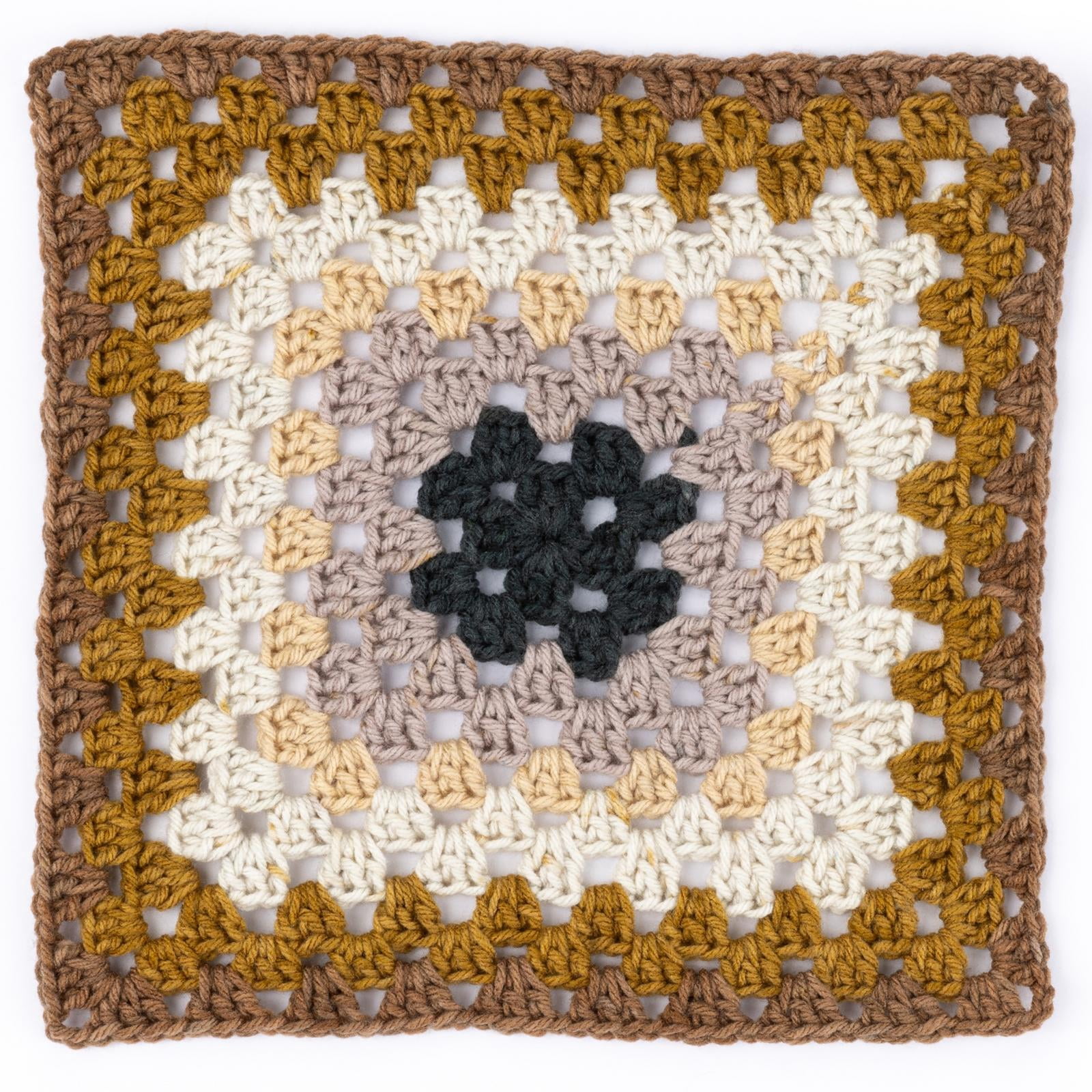 Red Heart® All In One Granny Square Grande™ #4 Worsted (Medium) Acrylic Yarn, Sepia Tone 8.8oz/250g 440 Yards (3 Pack)