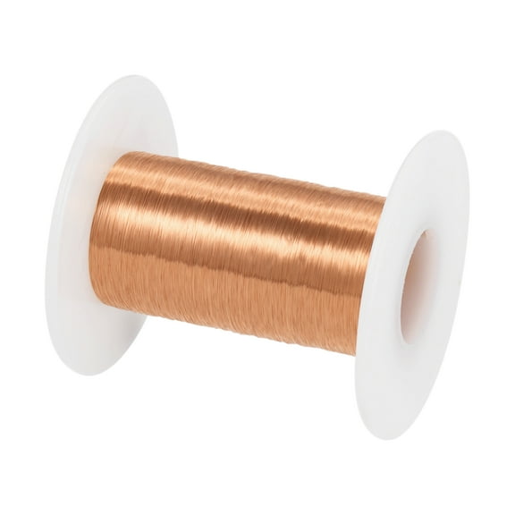 0.08mm Magnet Wire 3668ft Enameled Magnet Winding Copper Wire 50g,Brown