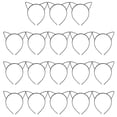 thumbnail image 1 of 18 piezas de plástico Gato orejas diadema adorable aros para el cabello suministros para la fiesta del tocado, 1 of 6