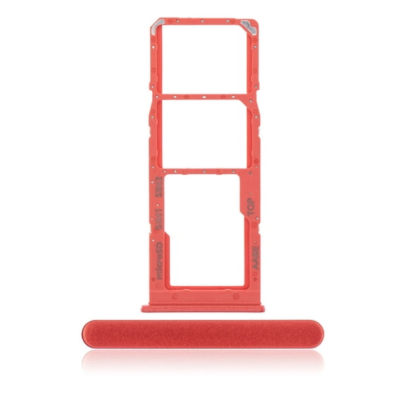 Replacement Dual Sim Card Tray Compatible For Samsung Galaxy A12 (A125 / 2020) (Red)