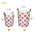 thumbnail image 5 of Balery Colorful Donuts Round Laundry Basket with Handles Waterproof Freestanding Laundry Hamper for Clothes Toys in the Dorm and Family-Medium, 5 of 8