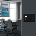 thumbnail image 5 of ENERLITES Combination Triple Light Switch Plate, Double Toggle/Single Decorator Switch, Standard Size 3-Gang, Polycarbonate Thermoplastic, 881231-BK, Black, 5 of 5