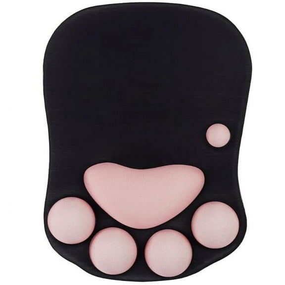Cat Paw Mouse Pad with Wrist Support Gaming Mouse Pad Wrist Rest Mouse Pad for Home
