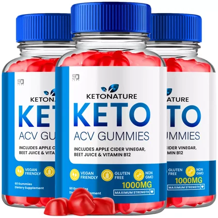 Keto Nature Keto ACV Gummies Maximum Strength Weight Management Supplement 180 Gummies