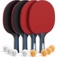 thumbnail image 1 of Set de palas de tenis de mesa Glymnis Ping Pong con 8 pelotas y funda, 1 of 3