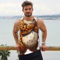 thumbnail image 6 of Fuzoiu Cartoon Cheetah With Attitude Print Men's Workout Tank Tops,Sleeveless Gym Shirt Quick Dry,Fitness Bodybuilding T-Shirt,Muscle Athletic Workout Tee-Medium, 6 of 7