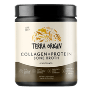Terra Origin - Bone Broth Protein Powder 15 Servings Chocolate - 13.7 oz.