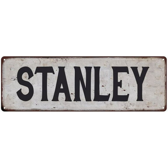 STANLEY Vintage Look Rustic Chic Metal Sign 6x18 106180036681