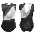thumbnail image 5 of YiZYiF Kids Girls Gymnastics Outfit Sleeveless Dance Sports Leotard Athletic Biketard,Sizes 6-16, 5 of 6