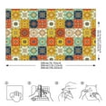 thumbnail image 2 of Retro flower tile wall stickers self-adhesive kitchen oil-proof tile stickers, Moroccan Tile Peel and Stick Backsplash, Waterproof Mandala Stick on Wall Tiles, 2 of 10