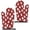 Maltese and Dog, variant on Dog Paw Print Black Pattern Cute Oven Mitts 2-Pack Set, Heat Resistant Kitchen Gloves for Oven, 7.7"x12"