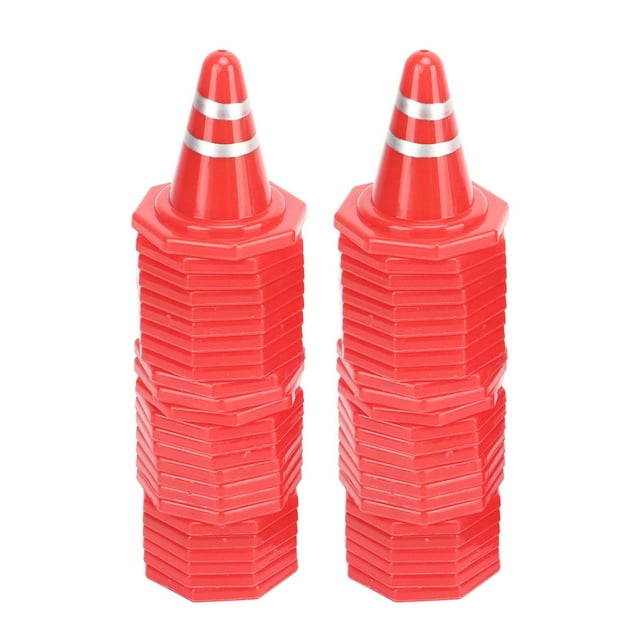 Mini Traffic Cones, Multi Function 50Pcs Portable Traffic Cone Toys For Football Training