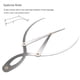 thumbnail image 5 of Mean Calipers Golden Calipers Stainless Steel Eyebrow Ruler 1:1.618 Measure Tool For Tattoo Makeup, 5 of 5