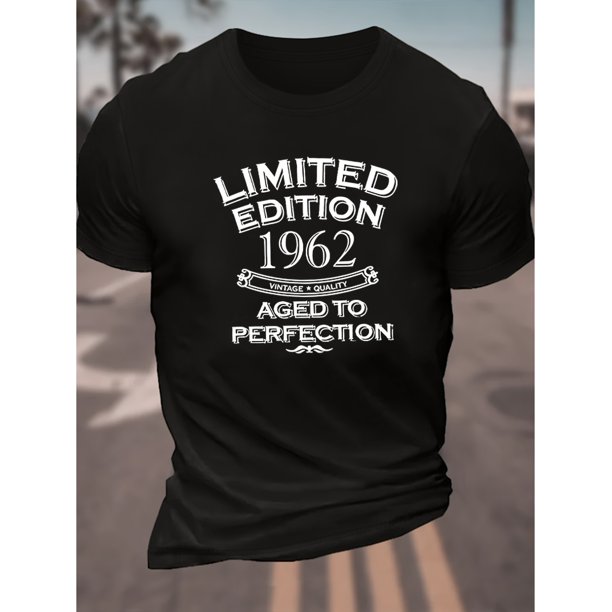 Men's Trendy Crew Neck T-Shirt with Fun Print - Breathable Cotton, Machine Washable - Perfect for Spring & Summer, Casual Sporty Tee, Summer Gifts