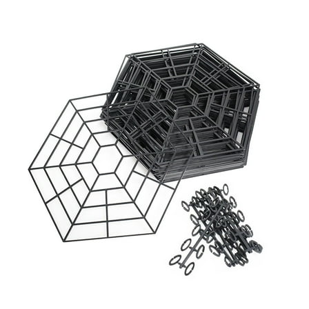 figatia 20 Pieces Fishing Pond Net Protectors, Netting Multifunctional, DIY Six Angle Pond Guards, Covers for Decor,Outdoor