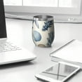 thumbnail image 3 of 12oz Stemless Wine Tumblers Coastal Coral Starfish Vacuum Insulated Stainless Steel Travel Tumbler Cups Mug with Lid and Straw for Champaign,Cocktail,Beer with Cleaning Brush, 3 of 5