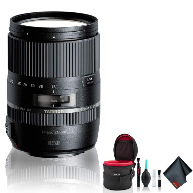 Tamron 16-300mm f/3.5-6.3 Di II VC PZD Macro Lens for Nikon (International Model) - Deluxe Bundle Tamron AFB016N-7001-815
