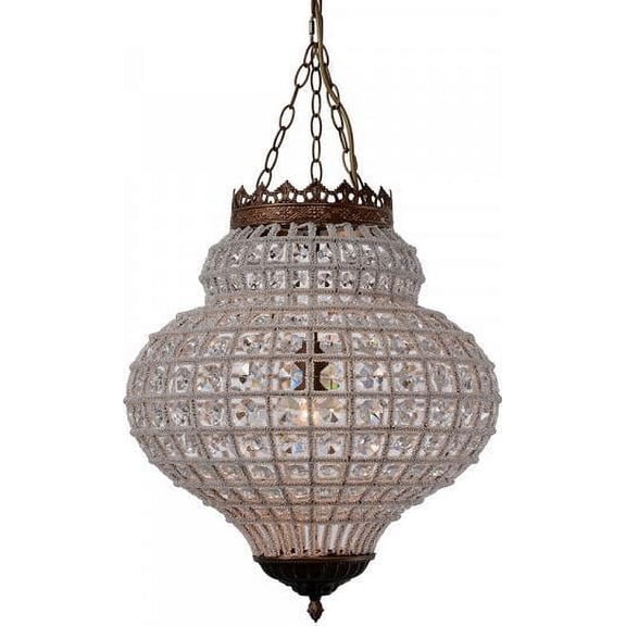 Pendant Chandelier CROWN 1-Light Crystal Iron New 60W ZT-2558