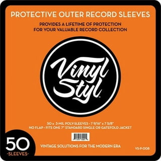 50 Poly Lined Paper Protective LP Inner Sleeves Vinyl Record Sleeves (80  GSM Ivory Color) Provide Your LP Collection with The Proper Protection 