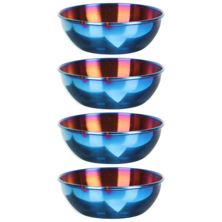 

4Pcs Creative Seasoning Dishes Stainless Steel Dipping Dishes Kitchen Supplies