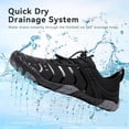 thumbnail image 3 of Stepedia Men's Women's Water Shoes Wide BQuick Drying Barefoot Aqua Shoes for Hiking Swimming Surfing Beach, Black, 3 of 7