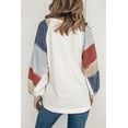 thumbnail image 3 of Hauts Grande Taille pour Femmes Manches Longues Col Rond Rayé Coupe Ample Tunique, 3 of 6