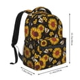 thumbnail image 2 of Fotbe Sunflowers And Bww Pattern Casual Backpack for School, Travel, and Outdoor Activities - Durable, Lightweight, and Comfortable, 2 of 5
