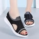 thumbnail image 1 of Las mujeres punta abierta transpirable comodidad ahueca hacia fuera Casual cuñas zapatos de malla sandalias Wmkox8yii nm10885, 1 of 9