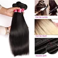 thumbnail image 2 of Straight Hair Brazilian Silky Straight Human Hair Weave Bundles Natural Black 1/3 pcs/lot 100% Human Hair Bundles Remy Hair Extension, 2 of 8