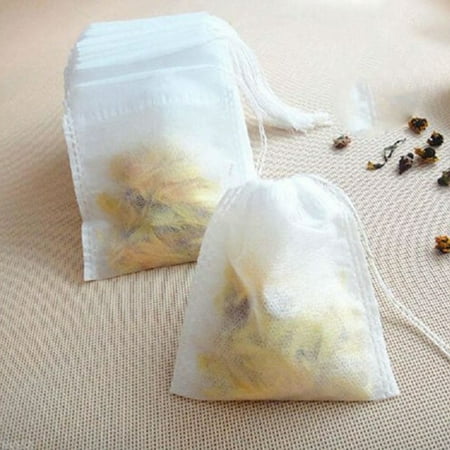 100PCS 5.5 * 7CM Non-woven Draw String Teabags Sealed Filter Tea Bag Herb Pouch Specification:5.5 *