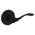 thumbnail image 1 of Manija de puerta de privacidad Interior Kwikset Balboa con palanca de cerradura para baño y dormitorio, cerradura de giro Reversible sin llave, color negro mate, 1 of 1