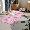 thumbnail image 4 of Pink Christmas Tree Door Rugs,Washable Non Slip Door Mats Indoor,Decorative Door Mats,Entry Mat Indoor for Entrance,Bedroom,Kitchen,Bathroom,16"x24", 4 of 6