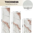 thumbnail image 4 of White Marble Rose Gold Line Pattern Kitchen Rugs Sets Of 3,Kitchen Runner Rugs Non Skid Washable,Decorative Kitchen Floor Mats for Kitchen,Sink,Laundry,17"x30"+ 17"x47" + 17"x59", 4 of 6