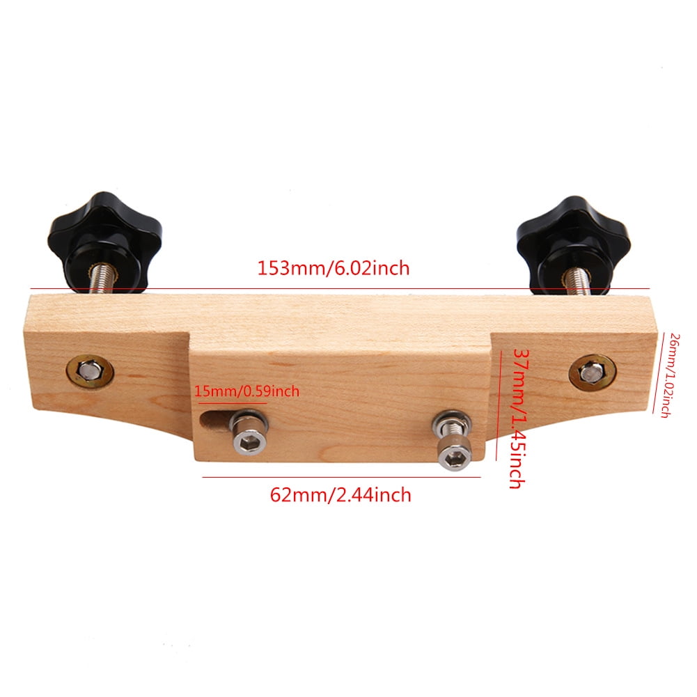 Universal Acoustic Guitar Bridge Clamp, Premium Maple Guitar Bridge Holding Repair Luthier Tools, Ideal for Classical Acoustic Guitars, Ukuleles, Mandolins, and Other Stringed Instruments
