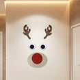 thumbnail image 2 of Matsuzay Pegatinas instantáneas para puertas navideñas con espíritu navideño para iluminar la entrada, lindas pegatinas navideñas para Kits de decoración para fiestas cabeza de alce, 2 of 6