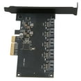 thumbnail image 3 of Tarjeta Adaptadora, Tarjeta Controladora PCIE Compatible Con Múltiples Sistemas PCIE 4X A 5 Puertos SATA3.0 Para Linux Para Windows Para OS X Cergrey Computer Accessories, 3 of 8