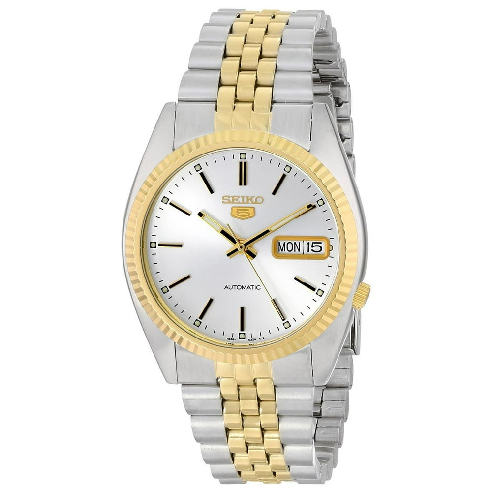 seiko men's silvertone